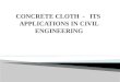 Concrete cloth - its uses and applications