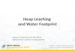 Heap leach op and water footprint
