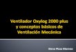 Ventilación mecánica. Conceptos básicos y ventilador Oxylog 2000 plus