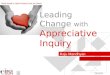 Leading Change with Appreciative Inquiry