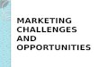 Marketing challenges and oppotunities