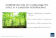 Remediation of contaminated sites in a Swedish perspective