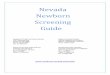Nevada Newborn Screening Guide, for practitioners