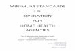 minimum standards of operation for home health agencies