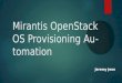 Mirantis open stack provisioning automation