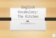 Daily English Vocabulary- In the Kitchen