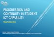 Progression and continuity in student ict capability