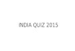India quiz prelims q& a