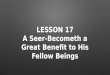 Lesson 17 a seer becometh great
