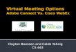 Virtual Meeting Options - Adobe Connect Vs. Cisco WebEx - Final 1