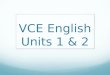 VCE English 2016