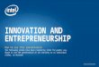Presentation: Innovation and Entrepreneurship