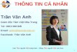 Thông tin diễn giả Trần Vân Anh