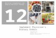 NFMNT Chapter 12 Implement Physician's Dietary Orders