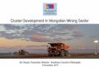 03.11.2011 Cluster development in Mongolian mining sector, Mr Jim Dwyer