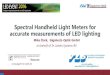 Spectral Handheld Light Meters for accurate measurements of LED 