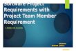 Software Project Requirement and  Team Requirement  Model