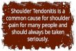 How To Treat Your Shoulder Tendonitis