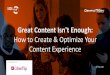 Great content isn't enough!