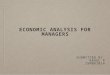Economic analysis for managers ragul p 15 mba1014