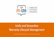 Unify and streamline_warranty_lifecycle_management