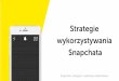 Strategie wykorzystywania Snapchata