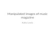 Manipulated images of music magazine