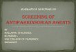 Screening of antiparkinsonian agents