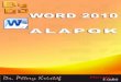 Microsoft Office Word 2010 - Alapok