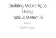 Building mobile apps using meteorJS