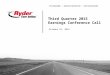 Ryder System, Inc. 3Q Earnings Presentation