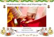 Matrimonial sites and marriage life