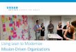 The Power of Lean to Modernize Mission-Driven Organizations by Khuloud Odeh