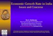 Dr.C.Muthuraja's 'Economic Growth Rate in India : Issues and Concerns