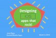 Designing iOS apps that rock!