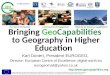 Geocapabilties Workshop: presentation at the AAG 2016 conference San Francisco