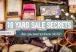 Yard sale secrets you need to know now!