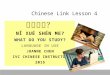 Chinese link textbook Lesson 4 dialogue