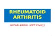 RHEUMATOID ARTHRITIS OF SPINE