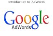 Google Adwords Introduction PPT