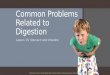 Lesson 15 Common Problems Related to Digestion