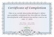 Udemy WordPress Certification