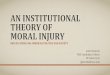 Institutional Theory of Moral Injury