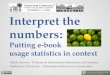 Interpret the numbers: Putting e-book usage statistics in context