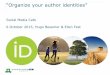 social media cafe / organize your author identities