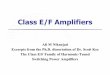 Niknejad, "Class E/F Amplifiers"