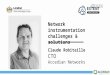 EXTENT-2016: Network Instrumentation Challenges and Solutions