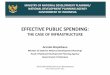 Effective Public Spending: The Case of Infrastructure