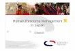 Keio university class 6 human resource management in japan