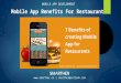 Benefits of Creating Mobile App for Restaurants - Smarther